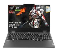 Lenovo LOQ Gaming AI Laptop | 15.6 pulgadas FHD IPS 144Hz (100% sRGB G-SYNC) | AMD 6-core Ryzen 5 220 | 32GB DDR5 1TB SSD | GeForce RTX 5050 440 AI Tops | Cámara de privacidad retroiluminada de 5 MP
