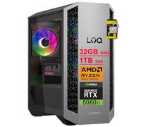 Lenovo LOQ Gaming Tower Desktop AMD 8-core Ryzen 7 8745HX 32GB RAM 1TB SSD GeForce RTX 5060 Ti GDDR7 (hasta 759 tapas AI) Type-C DisplayPort ARGB Light Win11 ICP Hub