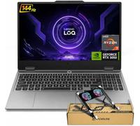 Lenovo LOQ - Laptop para juegos AMD Ryzen 7 250 RTX 5050, DDR5 de 24 GB | | 15.6 pulgadas FHD 144Hz, teclado retroiluminado, teclado numérico, Ethernet, Wi-Fi 6, paquete con enfriador de laptop PCO