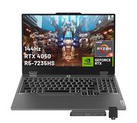 Lenovo LOQ - Portátil para juegos de 15.6 pulgadas, visualización FHD 144Hz 300-nit, AMD Ryzen 5 7235HS, GeForce RTX 3050, 12GB DDR5, 512GB SSD, teclado retroiluminado, cámara web, Wi-Fi 6, Win 11
