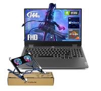Lenovo LOQ Pro 15 AI Gaming Laptop con Copilot, 39.6 cm FHD 144Hz, AMD Ryzen 7 7435HS, GeForce RTX 4070, 64GB DDR5 RAM, 1TB SSD, retroiluminado KB, paquete con radiador plegable PCO, enfriador para