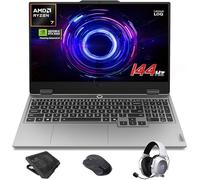 Lenovo LOQ RTX 5060 Gaming Laptop, 39.6 cm FHD 144Hz NVIDIA G-Sync, AMD Ryzen 7 250, NVIDIA GeForce RTX 5060, 16GB DDR5 RAM, 1TB SSD, 5MP cámara de privacidad, Ethernet (RJ45), retroiluminado KB, Win