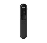 Lenovo Mando a Distancia Láser Recargable de Presentación (3 Botones, Puntero Láser y Digital, 2,4 GHz, Bluetooth 5.3, Compatible Windows, Mac OS, PowerPoint, Keynote, Google Slide) Negro