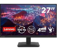 Lenovo Monitor L27-41 de 27 Pulgadas | FHD, 100 Hz, IPS, 4ms, 16:9, HDMI 1.4 - VGA | Montaje VESA 100 x 100 mm | Inclinación | Negro Cuervo