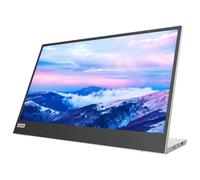 Lenovo Monitor portátil L15, Pantalla de 15,6 Pulgadas, Full HD, Panel IPS, 250 nits, frecuencia de actualización de 60 Hz, Puertos USB-C, Soporte Ajustable en Altura, tecnología sin Parpadeo, Gris