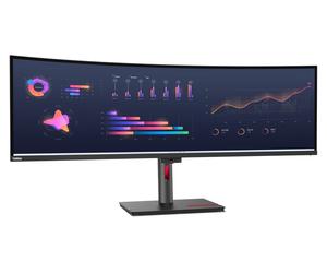 LENOVO Monitor ThinkVision P49w-30 49inch IPS 5120x1440 32:9 60Hz 350cd/m2 4ms 2x HDMI DP 4xUSB 3.2 G1 USB-C 3.2 G1 USB-B 3.2 G1 RJ45 2x5W Raven Black