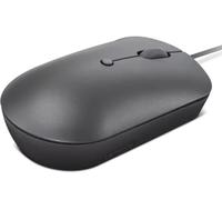 Lenovo Mouse 540 USB-C con conexión por Cable para PC, portátil, computadora con Windows o Sistema operativo Chrome, diseño ambidiestro, 4 Botones, tamaño Compacto, Gris tormenta