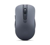 Lenovo - Mouse silencioso Bluetooth (WL300) - Mouse de computadora de 5 Botones con Clic Izquierdo y Derecho silencioso, Agarre esculpido, par Microsoft Swift, hasta 1600 dpi (Gris)