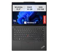 Lenovo - Ordenador portátil de 13,3 pulgadas ThinkPad X13 Gen 5, PC profesional Windows 11 Pro, Intel Core Ultra 7 155U, RAM 16 GB LPDDR5X, 512 GB SSD NVMe - Ordenador gráfico Intel, PC Audio Dolby