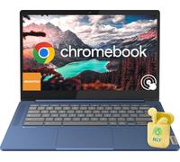 Lenovo Ordenador portátil IdeaPad Slim 3 Chromebook con pantalla táctil FHD de 14 pulgadas para negocios y estudiantes, MediaTek Kompanio 520, Chrome OS, 4 GB de RAM, 320 GB de almacenamiento (64 GB