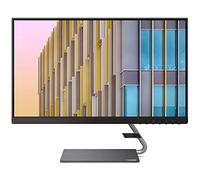 Lenovo Q24h-10 - Monitor LCD USB-C QHD de 23.8 Pulgadas (2560 x 1440), retroiluminación LED, AMD FreeSync, 75Hz, 4ms, 99% sRGB, Altavoces, luz Azul Baja, 66A8GCC6US Gris cálido