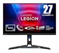 Lenovo Legion R27q-30 - Monitor Gaming 27" QHD con EyeSafe (IPS, 165Hz, 0.5ms, HDMI+DP, FreeSync Premium, Altavoces) Ajuste de Inclinación/Altura/Pivot/Giro - Negro