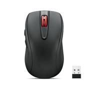 Lenovo Ratón silencioso recargable USB-C (WL500) - Botones silenciosos, recargable por USB-C, agarre ambidiestro, DPI ajustable - Receptor Plug and Play 2.4G mouse para computadora (negro)