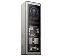Lenovo - Smart Power Bank para Equipos Portátiles 140 W (Amplia Compatibilidad, Pantalla Inteligente TFT Alta Resolución de 2,01", Puertos USB-A, 2X USB-C) Cable Incluido - Color Gris Dorado