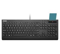 Lenovo Smartcard Wired Keyboard II - Teclado - Formato Completo - Diseño 3 Zonas - USB - QWERTZ - Alemán - Negro - Caja marrón - Cru