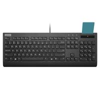 Lenovo Smartcard Wired Keyboard II - Teclado - Formato Completo - Diseño 3 Zonas - USB - QWERTZ - Alemán - Negro - Caja marrón - Cru