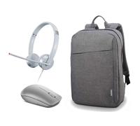 Lenovo Smarter Learning Portability Bundle Kit Pack Auriculares + Ratón + Mochila para Portátiles