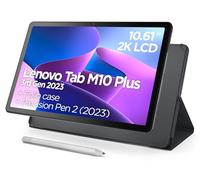 Lenovo Tab M10 Plus (3rd Gen) - Tablet de 10.61" 2K (Qualcomm Snapdragon SDM680, 4GB de RAM,128GB ampliables hasta 1TB,4 Altavoces,WiFi + Bluetooth,Android 12) Precision Pen 2 + Funda - Gris Oscuro
