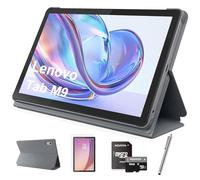Lenovo Tab M9 - Tableta HD de 9 pulgadas, procesador Media Tek Helio G80 de 8 núcleos, Android 12 o posterior, 3 GB de RAM, 32 GB de almacenamiento, Dolby Atmos, Wi-Fi, Bluetooth, USB-C, gris, con