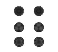 Lenovo Tapas para Joystick Legion Go, 3 Pares, 6 Piezas, 3 Estilos, Cóncavas, Esféricas, Cilíndricas, Material Silicona, Color Negro Eclipse