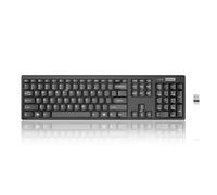 Lenovo - Teclado Compacto inalámbrico: Teclado inalámbrico de 100 Cables para PC, portátil con Windows - Conexión inalámbrica - Clics de Teclas silenciosas, Negro