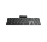 Lenovo Teclado inalámbrico Moderno 700, dongle de 2.4 GHz y conexión Bluetooth Dual, cifrado AES-128, duración de la batería de 36 Meses, Gris Luna
