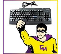 Lenovo Teclado USB PC AZERTY SK-8825 41A5300 con cable Negro