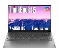 Lenovo ThinkBook 15 Gen 4 2022 visualización táctil FHD de 15.6 pulgadas (Intel 10-Core i7-1255U de 12ª generación, 40 GB de RAM, SSD PCIe de 1 TB, bisel estrecho IPS) portátil de negocios, KB