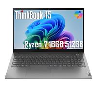 Lenovo ThinkBook 15 Gen 4 - Laptop empresarial (15.6 pulgadas FHD antirreflejante, 16 GB de RAM, SSD de 512 GB, AMD Ryzen 7 5825U (> Intel i7-1165G7)) huella dactilar, cámara web FHD con obturador