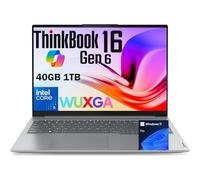 Lenovo ThinkBook 16 G6 16 pulgadas WUXGA FHD+ Business Laptop Computer, 13ª generación Intel 8-Core i5-13420H (Beat Ultra 7-155U), 32GB DDR5 RAM, 2TB SSD, HDMI, lector de tarjetas SD, RJ-45, Wi-Fi 6