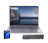 Lenovo ThinkBook 16 Gen 7 Business Laptop, 40.6 cm FHD+, AMD Ryzen 5 7533HS, 32GB DDR5, 2TB SSD, Wi-Fi 6, HDMI, huella dactilar, lector de tarjetas SD, cámara web HD con obturador de privacidad