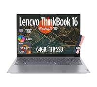 Lenovo ThinkBook 16 Gen 7 Business Laptop, pantalla FHD+ de 16 pulgadas, AMD Ryzen 5 7535HS (> i7-1355U), 64GB DDR5 RAM, 1TB SSD, KB Backlit, Webcam, Ethernet, Wi-Fi 6, Windows 11 Pro con Copilot, MAJ
