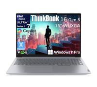 Lenovo ThinkBook 16 Gen 8 Business Laptop Computer, Intel 16-Core Ultra 7 255H (Beat i9-13900H), 64GB DDR5, 2TB PCIe SSD, 40.6 cm FHD+ Copilot AI PC, WiFi 6E, BT 5.3, lector de huellas dactilares