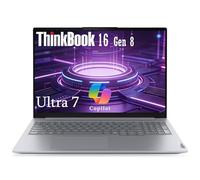 Lenovo ThinkBook 16 Gen 8 Business Latop, pantalla IPS WUXGA de 16 pulgadas, Intel Core Ultra 7 255H, 32GB DDR5 RAM, SSD PCIe de 1 TB, lector de huellas dactilares, PC Copilot AI, Office 365 para web