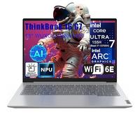 Lenovo Thinkbook 16 Ultra 7 155H Premium Laptop Computer Intel 16-Core 40.6 cm FHD 16GB DDR5 512GB SSD Arc Graphics Backlit Keyboard Thunderbolt Win 11 Pro NPU AI Experience Copilot Business Laptop