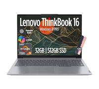 Lenovo ThinkBook - Laptop empresarial 16 Gen 7, pantalla FHD+ de 16 pulgadas, AMD Ryzen 5 7535HS (> i7-1355U), 32 GB DDR5 RAM, 512 GB SSD, retroiluminación KB, cámara web, Ethernet, Wi-Fi 6, Windows