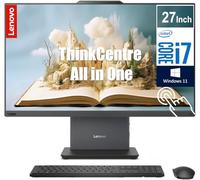 Lenovo ThinkCentre - Computadora de escritorio todo en uno con pantalla táctil de 27 pulgadas | Intel Core i7 de 13ª generación (10 núcleos, hasta 4.90 GHz) | 64 GB de RAM, SSD de 1 TB | HDMI y RJ-45