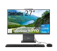 Lenovo ThinkCentre - Computadora de escritorio todo en uno, pantalla IPS FHD de 27 pulgadas, Intel Core i5-13420H de 8 núcleos, DDR5 de 16 GB, SSD de 512 GB, Wi-Fi 6, USB-C, entrada y salida HDMI, KB