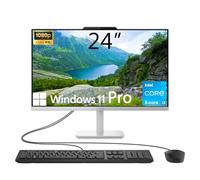 Lenovo ThinkCentre Computadora de sobremesa todo en uno, visualización FHD IPS de 24 pulgadas, procesador Intel U300 de 5 núcleos, DDR5 de 16 GB, SSD de 512 GB, Wi-Fi 6, USB-C, entrada y salida HDMI,