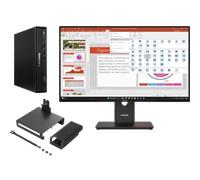 Lenovo ThinkCentre M70q G6 U5 16 512 + ThinkVision T27-40 27 FHD Procesador Intel® Core Ultra 5 235T vPro® núcleos E de hasta 4,40 GHz núcleos P de hasta 5,00 GHz, Windows 11 Pro 64, 512 GB SSD TLC Op