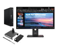 Lenovo ThinkCentre M70q G6 U5 16 512 + ThinkVision T27QD-40 27 QHD Docking Procesador Intel® Core Ultra 5 235T vPro® núcleos E de hasta 4,40 GHz núcleos P de hasta 5,00 GHz, Windows 11 Pro 64, 512 GB