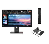Lenovo ThinkCentre M70q G6 U5 16 512 + ThinkVision T27QD-40 27 QHD Docking Procesador Intel® Core Ultra 5 225T núcleos E de hasta 4,40 GHz núcleos P de hasta 4,90 GHz, Windows 11 Pro 64, 512 GB SSD TL