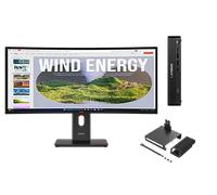 Lenovo ThinkCentre M70q G6 U7 16 512 + ThinkVision T34WD-40 34 UWQHD Docking Procesador Intel® Core Ultra 7 265T vPro® núcleos E de hasta 4,60 GHz núcleos P de hasta 5,20 GHz, Windows 11 Pro 64, 512 G