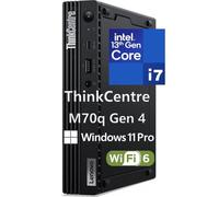 Lenovo ThinkCentre M70q Gen 4 MFF 1L Tiny PC Business Mini Desktop Computer, 16GB DDR5 RAM, 512GB PCIe SSD, 13ª generación Intel 16-Core i7-13700T, WiFi 6, RJ45, HDMI, DisplayPort, Windows 11 Pro