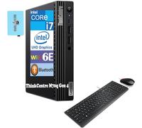 Lenovo ThinkCentre M70q Gen 4 MFF Tiny 1L Mini PC Business Desktop Computer (13ª generación Intel i7-13700T hasta 4.9GHz, 64GB RAM, 1TB SSD, WiFi 6, 2 puertos de pantalla, Win11Pro) con expansor de