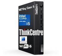 Lenovo ThinkCentre M70q Gen 5 Tiny 1L Mini Business Desktop Computer, 14ª generación Intel 10-Core i5-14400T (Beat i7-13700T), 16GB DDR5 RAM, 512GB PCIe SSD, WiFi 6, HDMI, puerto DP, Windows 11 Pro