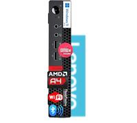 Lenovo ThinkCentre Micro Desktop con teclado y mouse, 16 GB DDR4 RAM, unidad SSD de 1 TB, procesador AMD, soporte de doble pantalla, Wi-Fi, Bluetooth, USB, RJ-45, Windows 11 Pro, grado empresarial