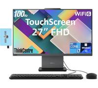 Lenovo ThinkCentre Neo 50a Gen 5 Business All-in-One - Pantalla táctil FHD de 27 pulgadas y 100 Hz (Intel i7-13620H, DDR5 de 32 GB, SSD de 1 TB, WiFi 6, cámara web, Win11P) con expansor de puerto USB