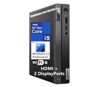 Lenovo ThinKCentre Neo 50q Gen 4 Tiny 1L Business Mini computadora de escritorio, 13ª generación Intel 8-Core i5-13420H (Beat i7-1355U), 16GB DDR4 RAM, 512GB PCIe SSD, 2 DisplayPorts, WiFi 6, Win 11
