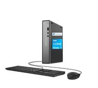 Lenovo ThinkCentre Neo 50q Gen 5 Mini computadora de escritorio, Intel Core i3-1315U de 6 núcleos, DDR5 de 8 GB, SSD de 256 GB, puerto de pantalla + HDMI, WiFi 6, RJ-45, USB-C, teclado y mouse con